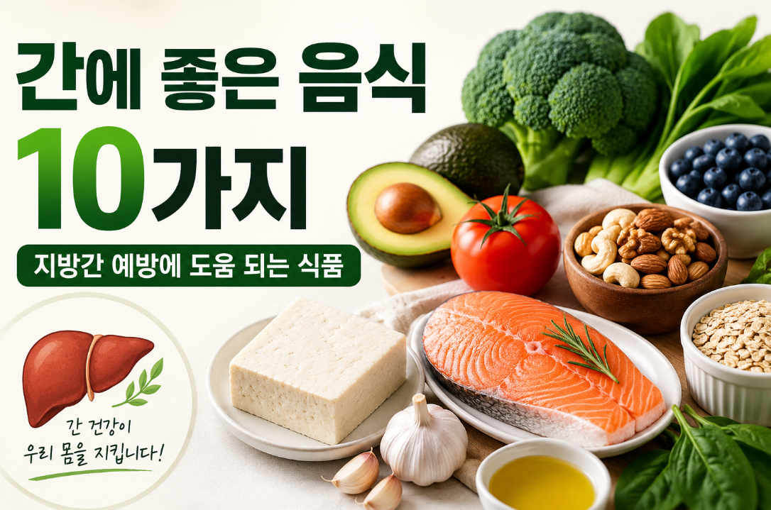 간에 좋은 음식 10가지|지방간 예방에 도움 되는 식품