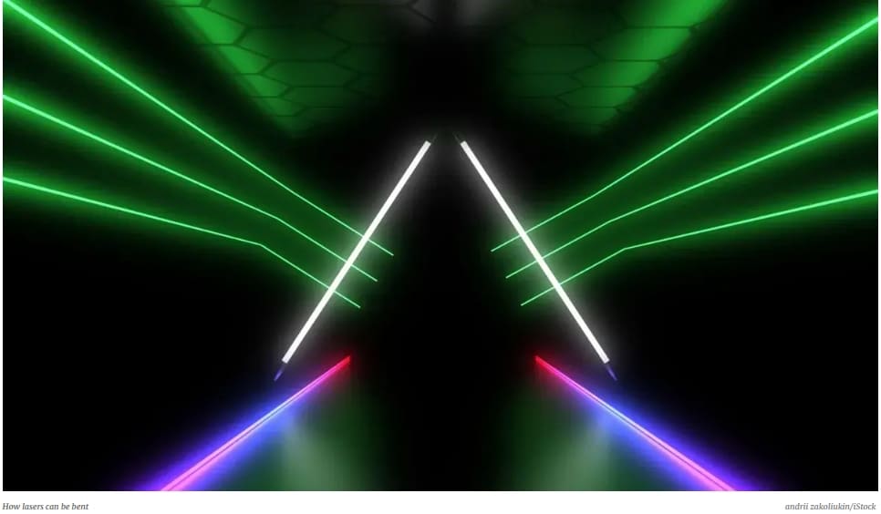 독일 연구팀, 음파만을&nbsp;사용&nbsp;레이저&nbsp;빔 굴절 새 기술 개발 No mirrors: In a first, lasers deflected using only air