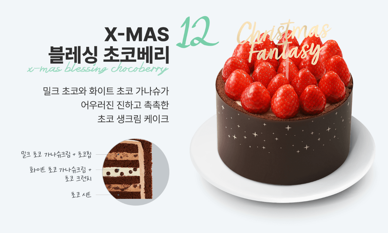 X-MAS-블레싱-초코베리-케이크