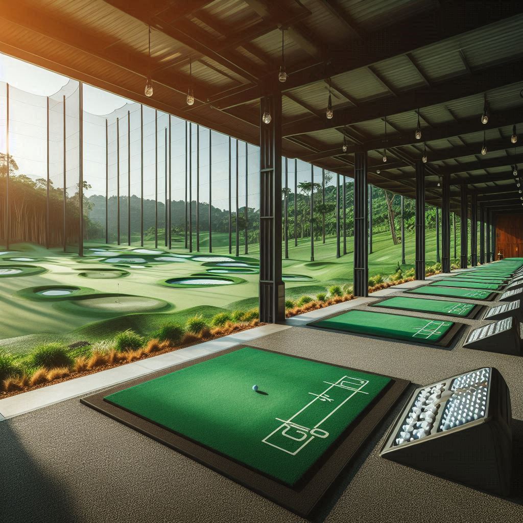 실외골프연습장 배경
