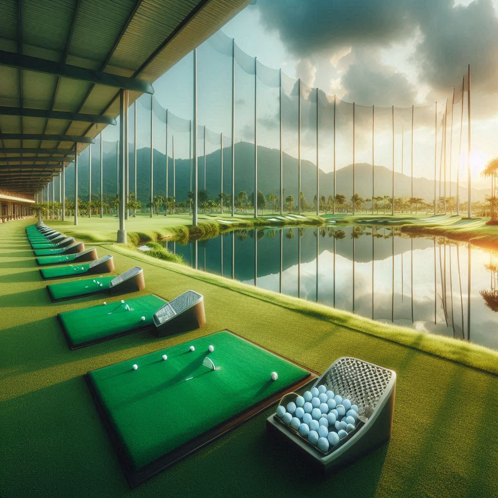 실외골프연습장 배경