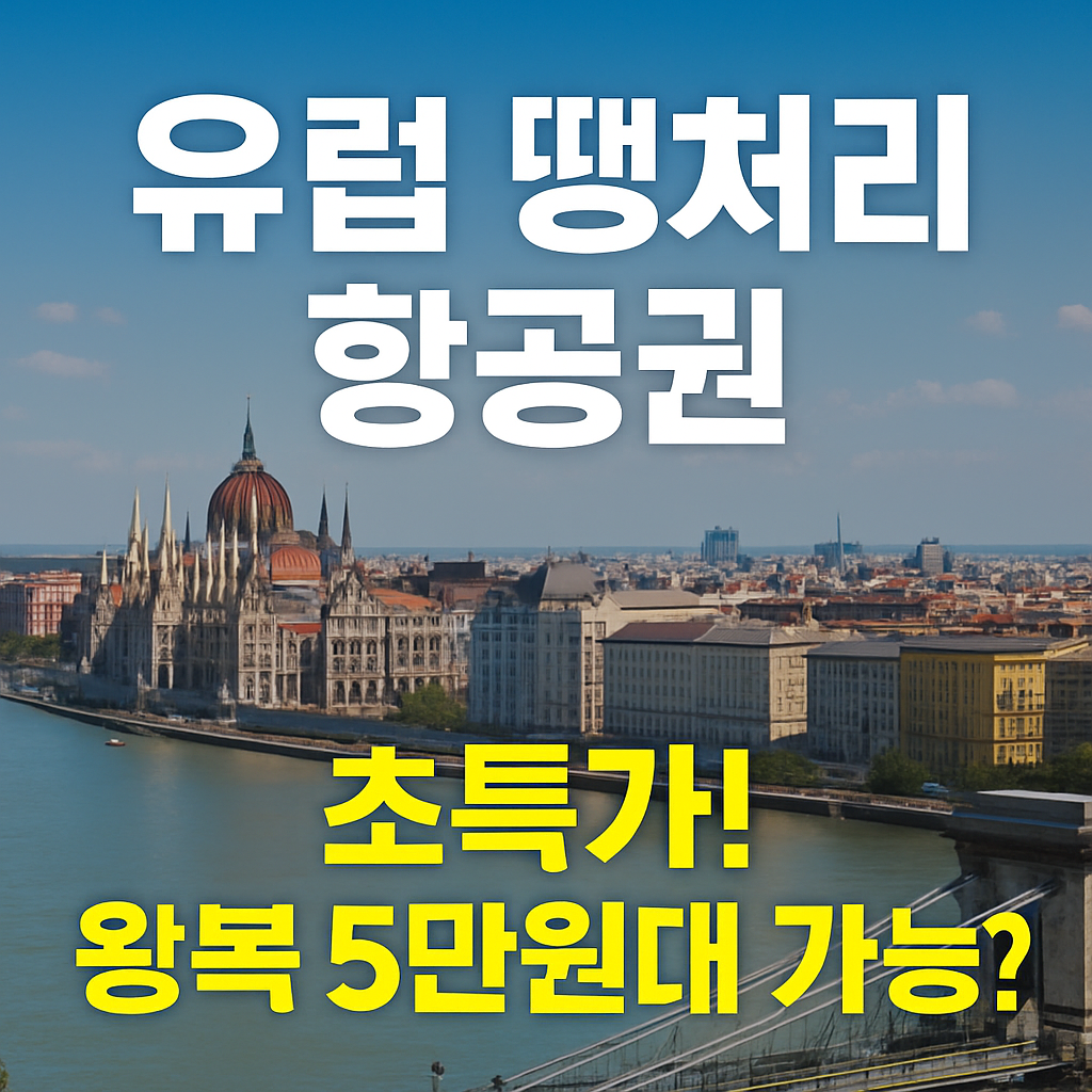 유럽 땡처리 항공권 공략법