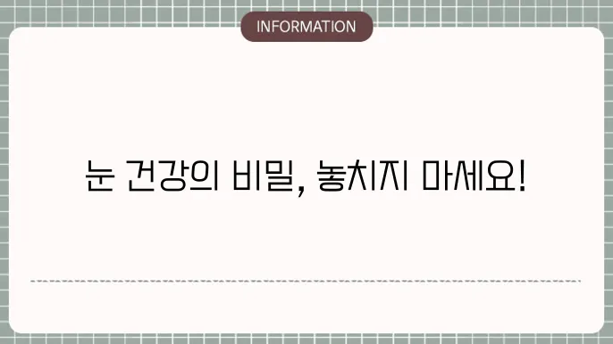 백내장 보호안경의 주요 특징: '수술 후 필수템'