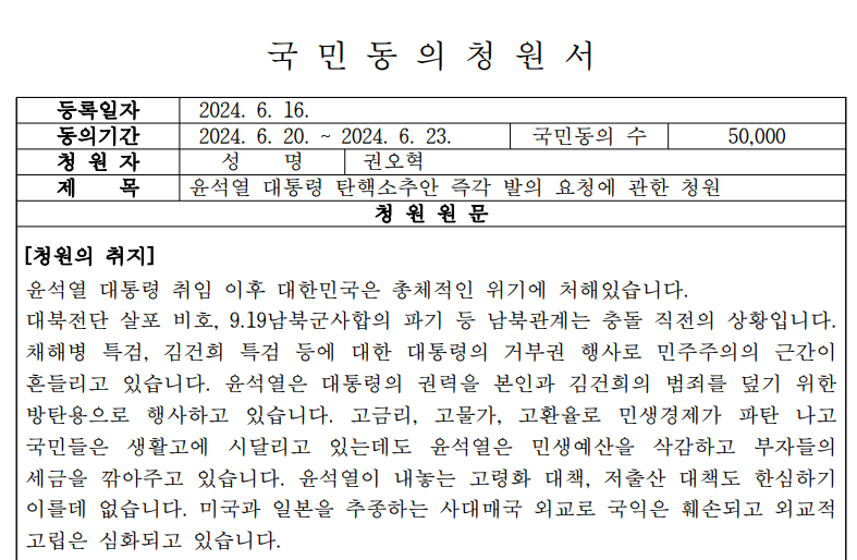 청원서 원문 발췌(출처 : 국회 의안정보시스템)