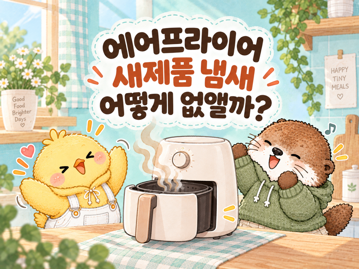 에어프라이어 새제품 냄새를 없애는 방법을 알려주는 글