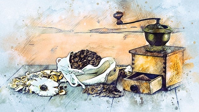 커피의 예술적 그림