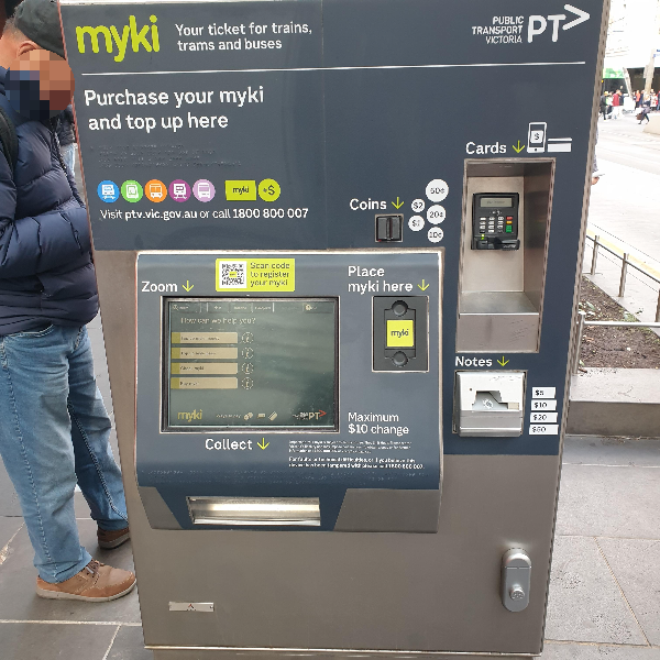 myki 카드부터 무료 트램까지, 멜버른 교통수단 완벽 가이드_myki 카드 충전기