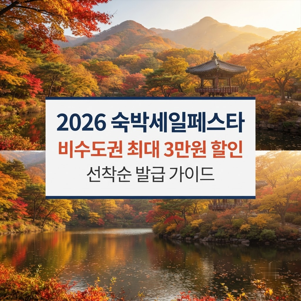 2026 대한민국 숙박세일페스타 비수도권 최대 3만원 할인 쿠폰 안내