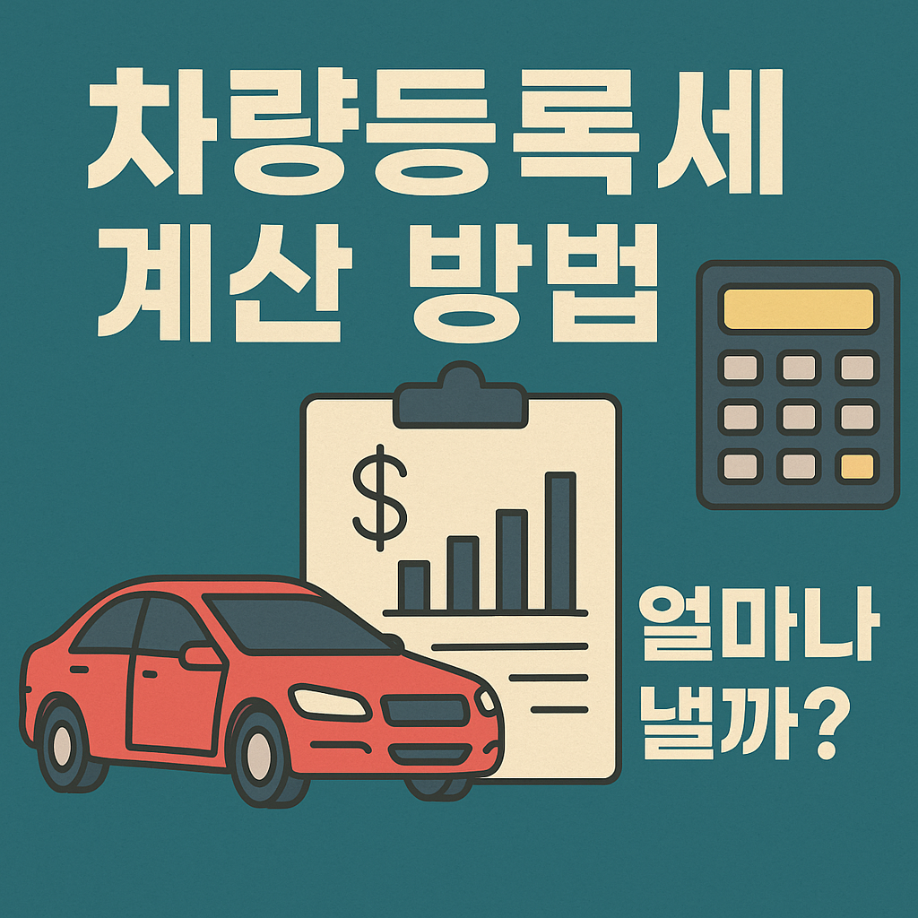 차량계산등록세