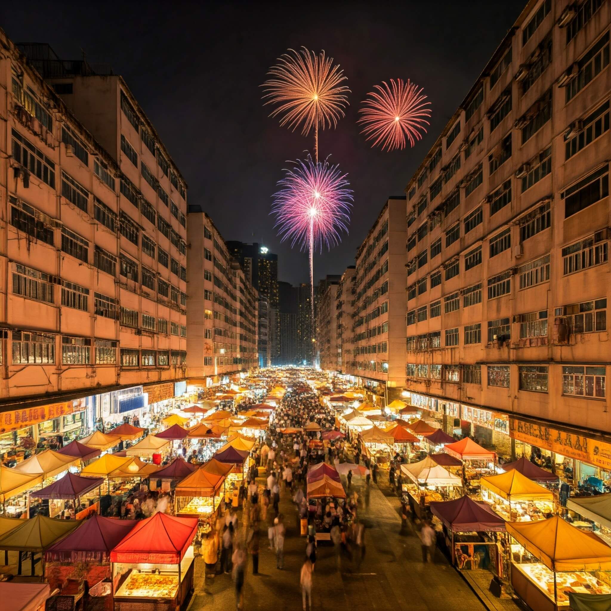 홍콩 축제의 거리