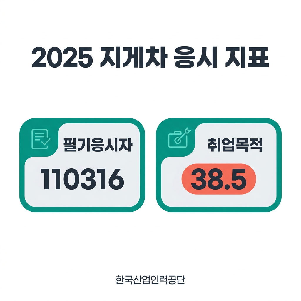 2025 지게차 응시 지표