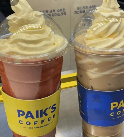 빽다방 메뉴와 가격