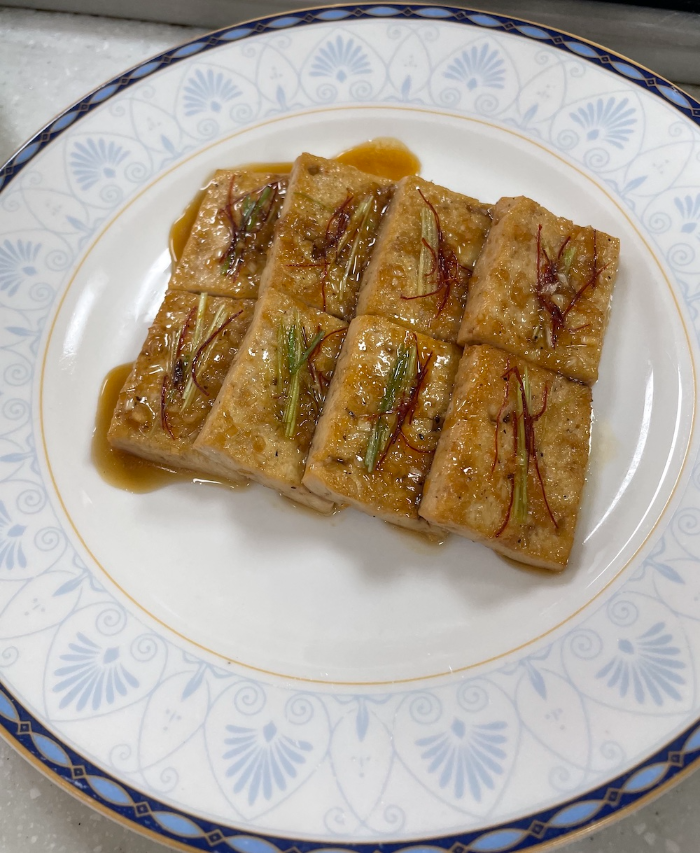 한식조리기능사 실기시험 준비 - 두부조림 - 완성 작품