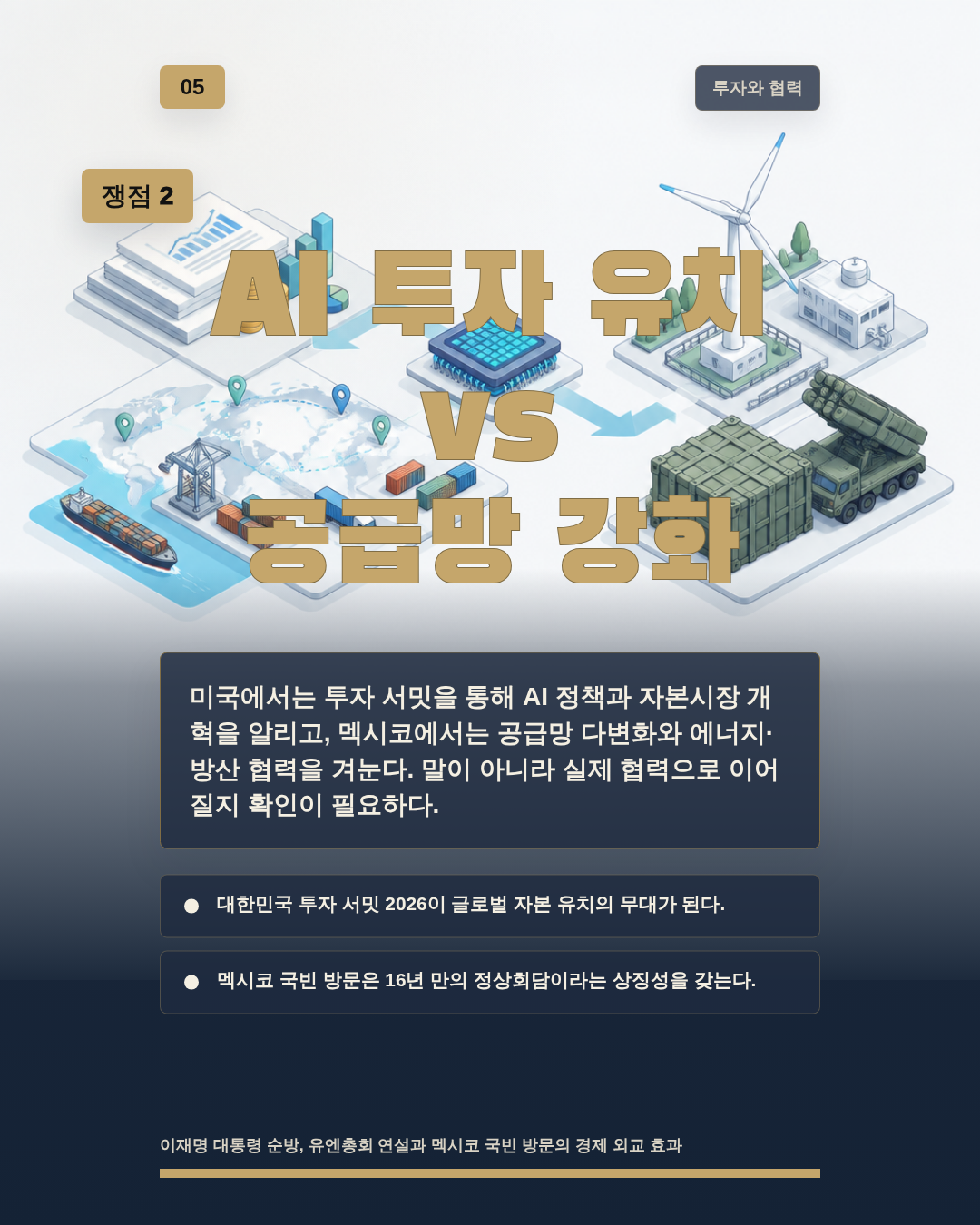 AI 투자 유치 vs 공급망 강화