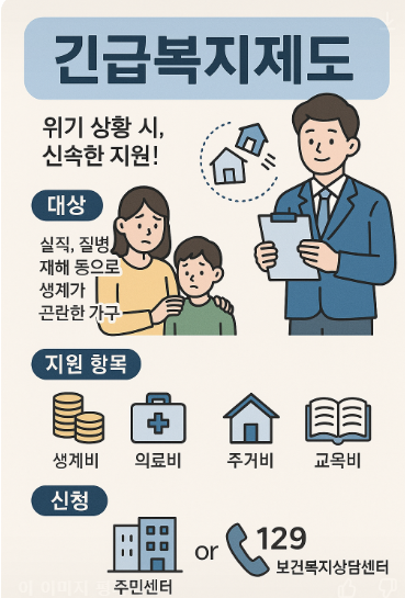 "긴급복지지원제도 위기상황 생계지원 이렇게 받으세요!"