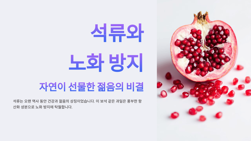 석류와 노화 방지