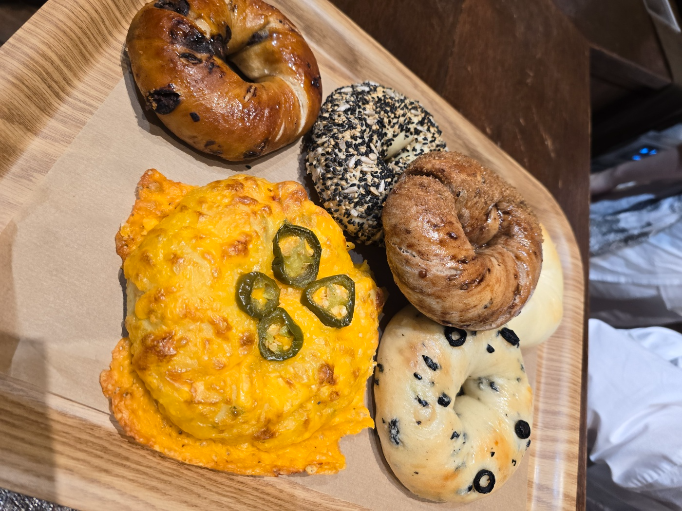 런던베이들의 다양한 빵들