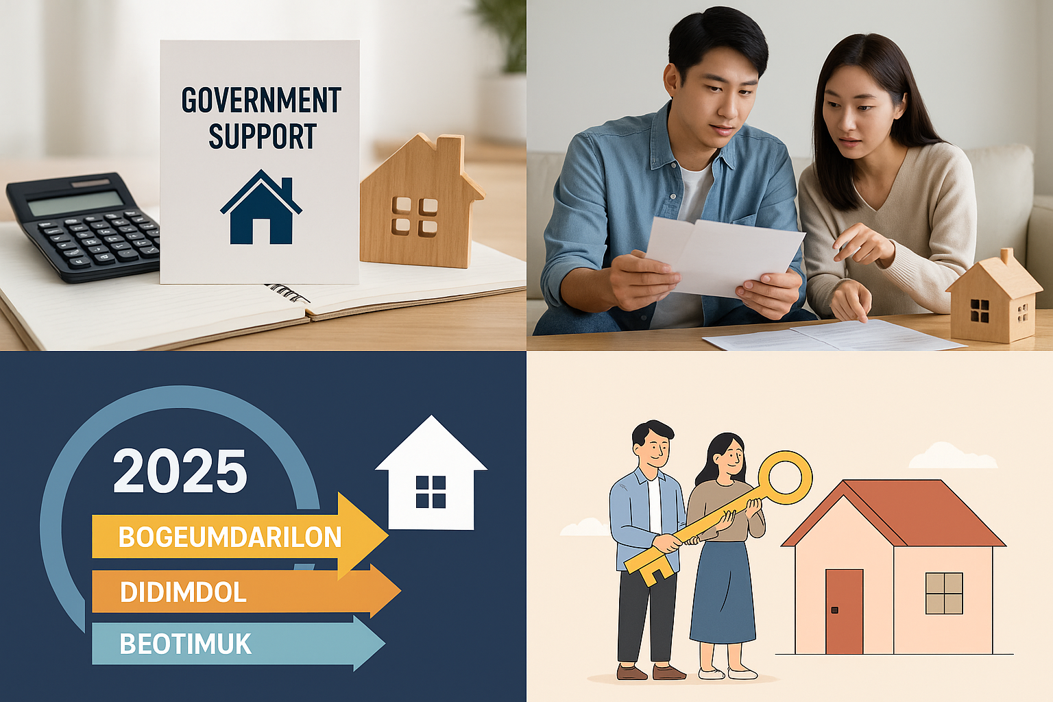 신혼부부 내 집/전세 마련, 2025년 정부 지원 정책 A to Z (보금자리론, 디딤돌, 버팀목 등) 관련