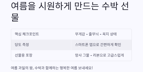 맛있는 수박 고르는 방법: 보관법,효능,화채·주스만드는 법