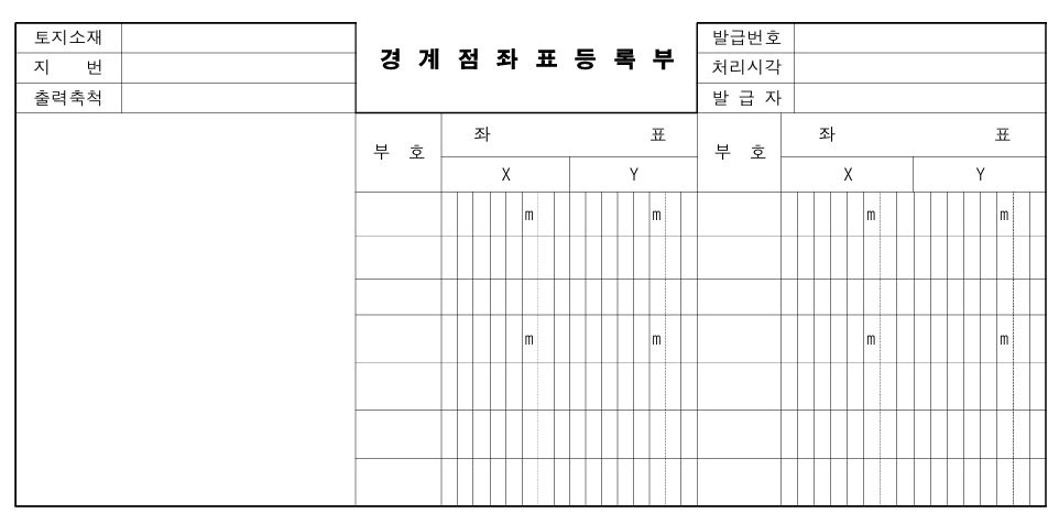 경계점좌표등록부이미지