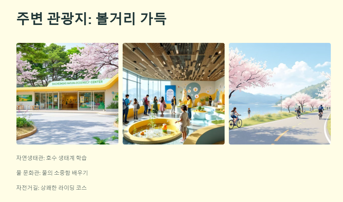 대청호 벚꽃축제 일정 맛집 가이드