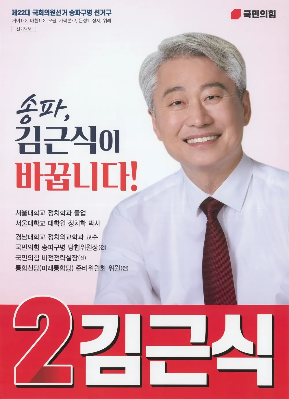 김근식 국회의원 정치 경력