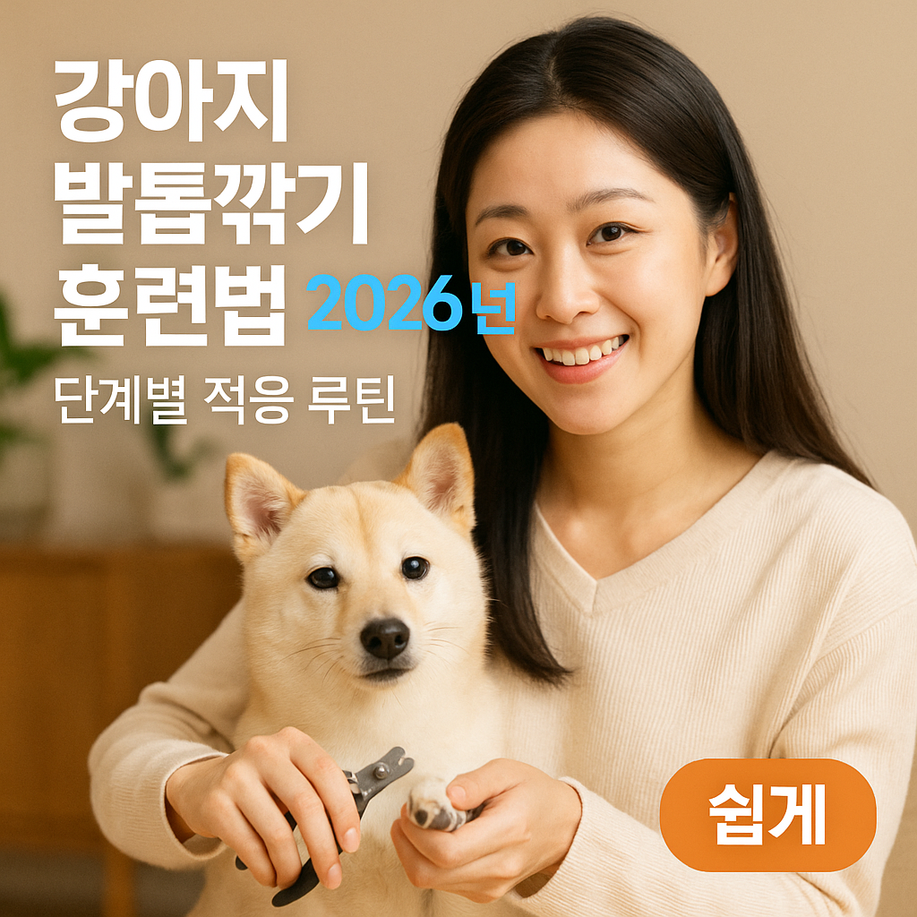 강아지 발톱깎기 훈련법 2026년 ｜ 단계별 적응 루틴