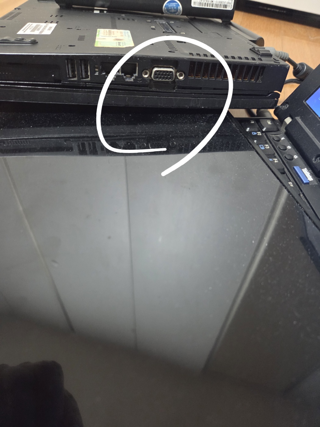 레노버 씽크패드 X200 T400 윈도우 XP 듀얼 모니터, 파란색 VGA 포트로 화면 넓히기