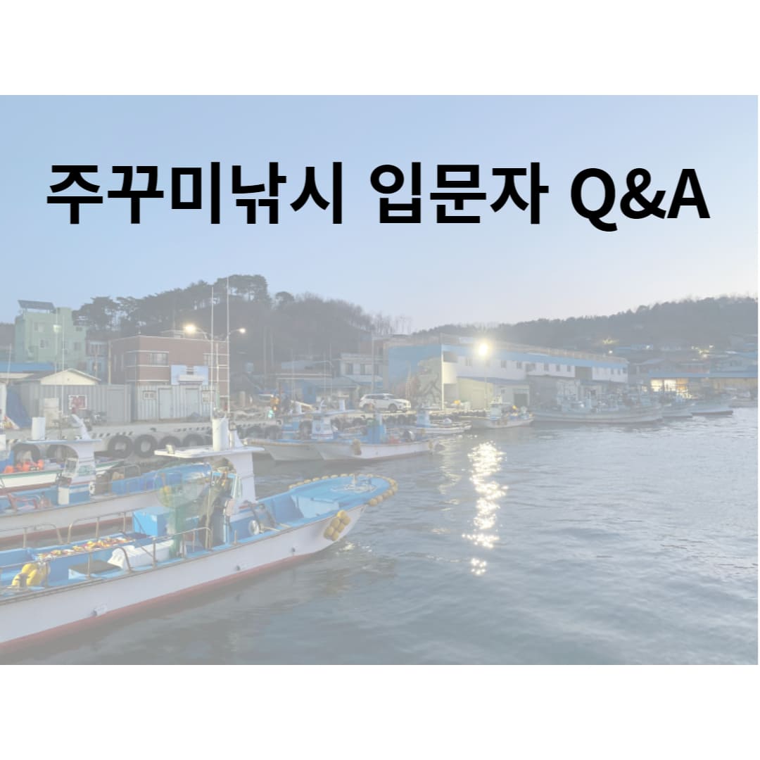 주꾸미낚시-질문