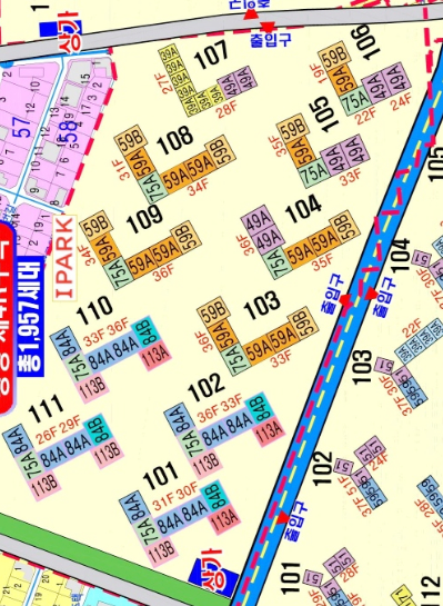 광명센트럴아이파크-단지배치도