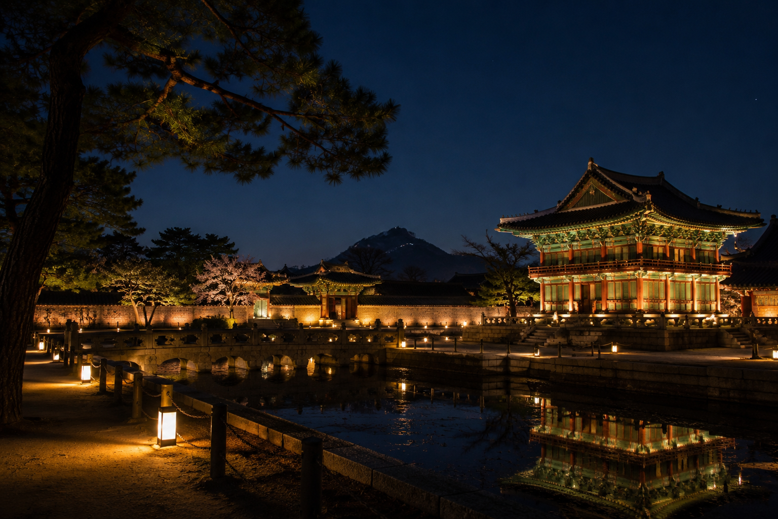 경복궁 야간 전경