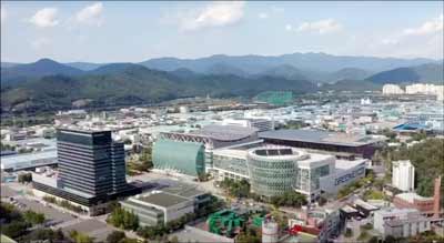 하늘에서 찍은 대구모습