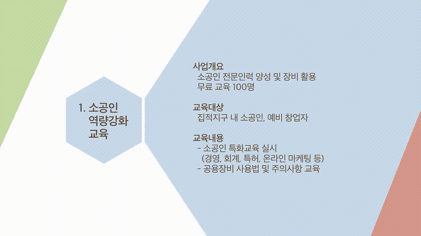 15 소공인 역량 강화 교육 PT 넘어가는 이미지