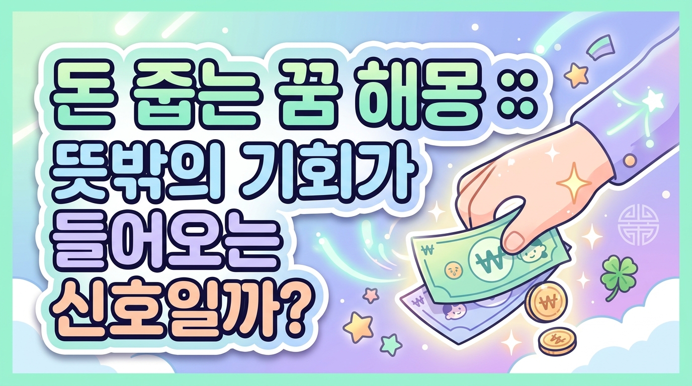 돈 줍는 꿈해몽