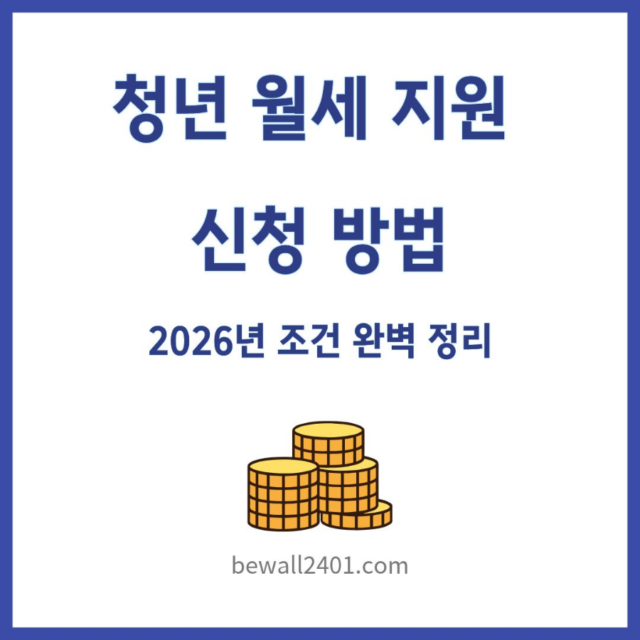 청년 월세 지원 신청 방법
