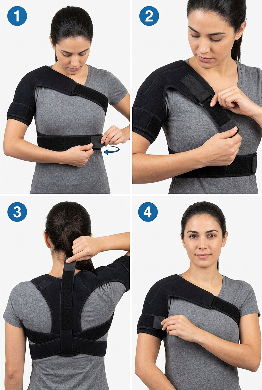 어깨보호대 올바른 착용법 고르는법