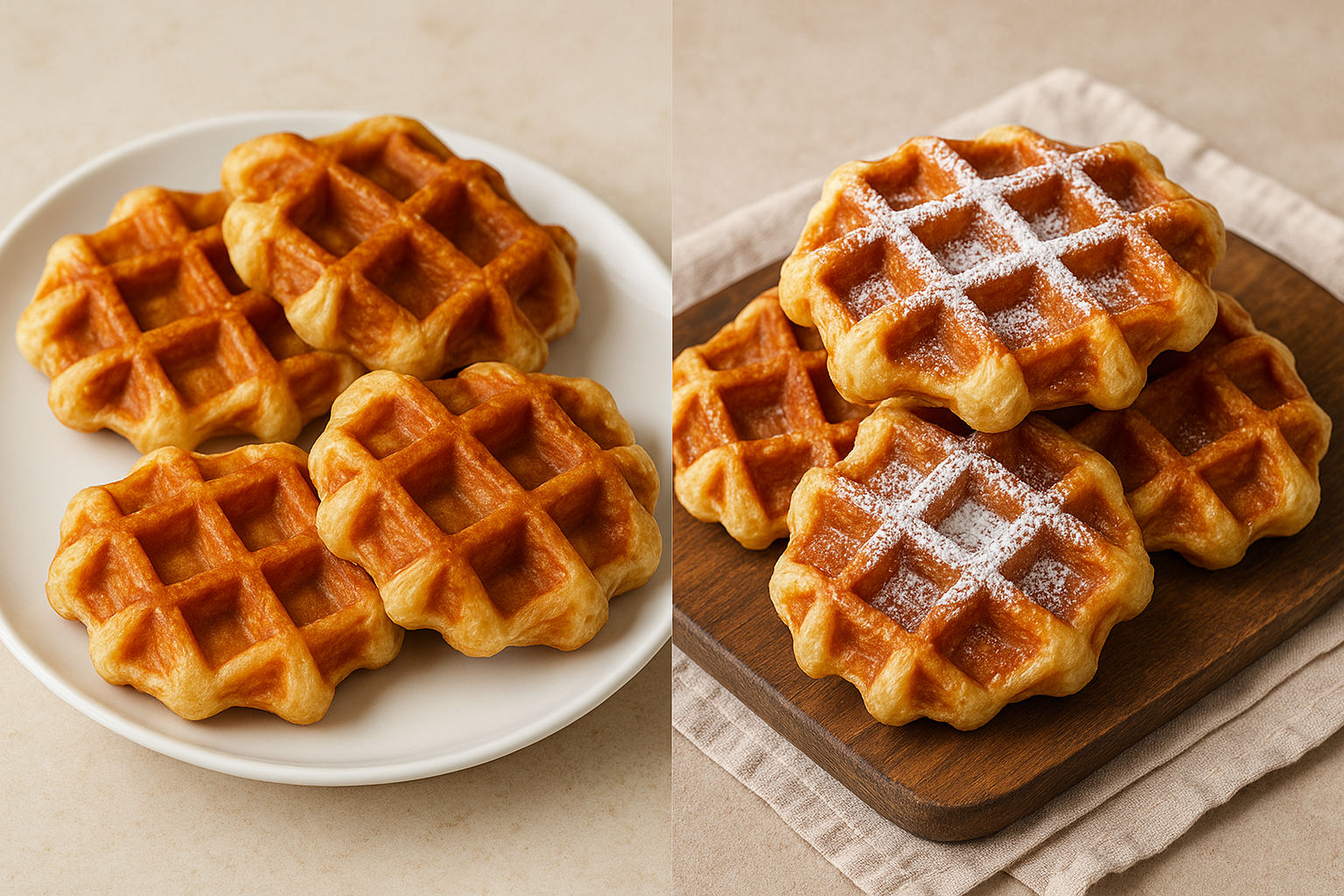 바삭촉촉 크로플 (크루아상 + 와플)