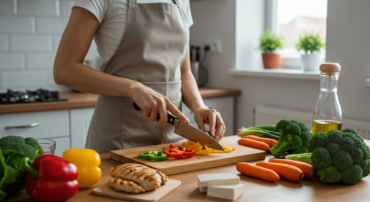  아침 건강식 준비모습 