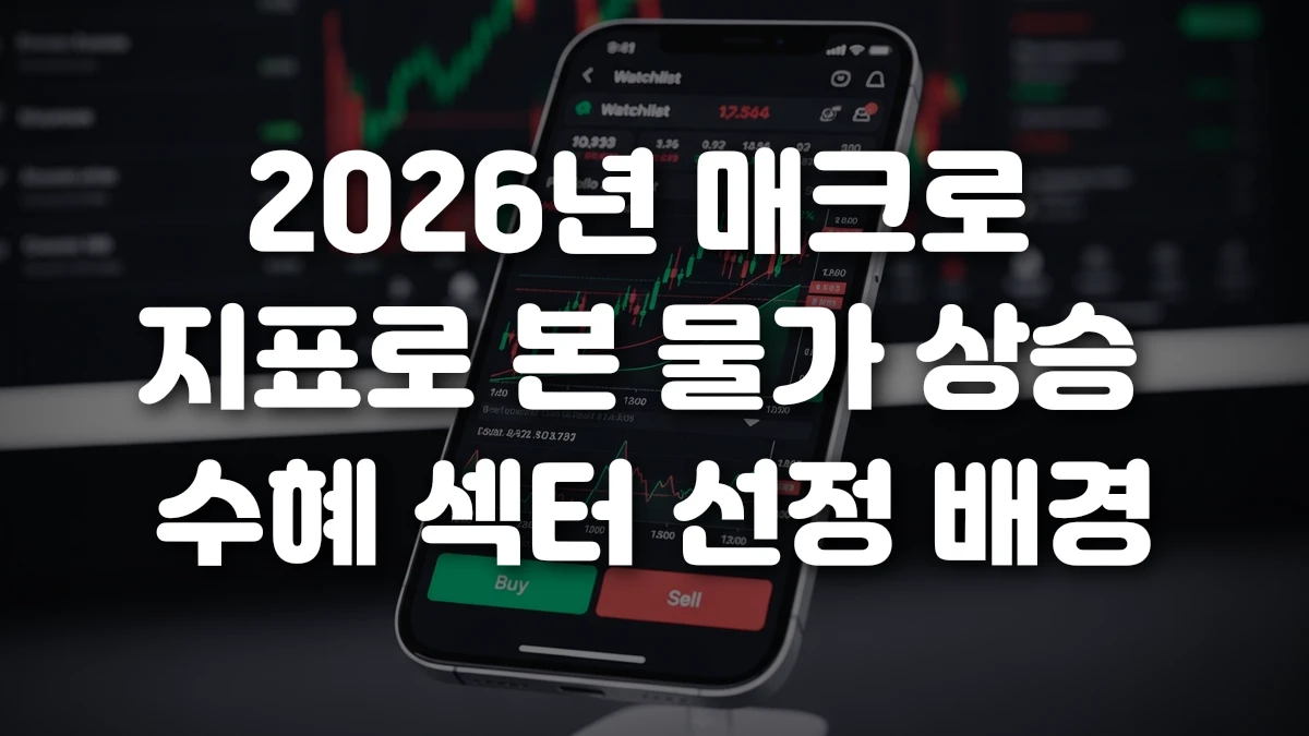 2026년 매크로 지표로 본 물가 상승 수혜 섹터 선정 배경