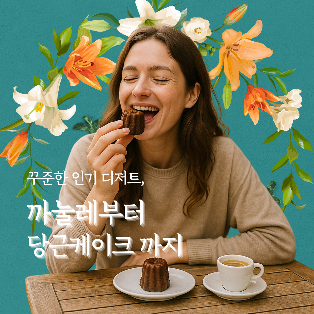 요즘 인기 디저트 4종 추천, 까눌레부터 당근케이크까지