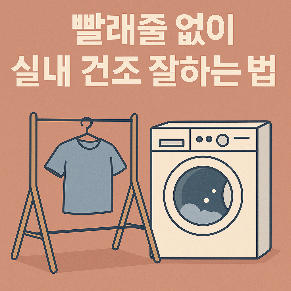 빨래줄 없이 실내 건조 잘하는 법