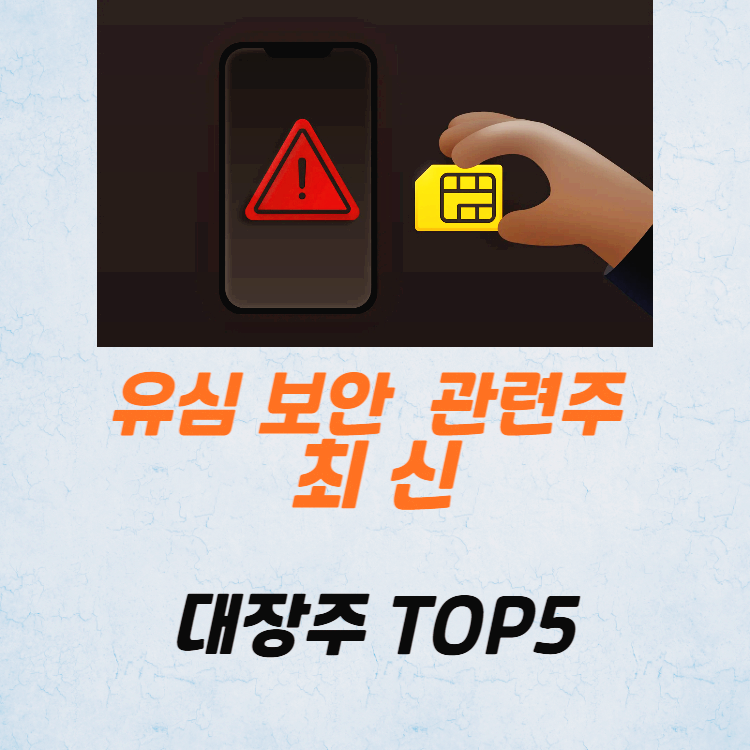 유심 보안 관련주 대장주 테마주 TOP5