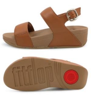 핏플랍 루루 레더 백스트랩 여성 샌들 라이트탄