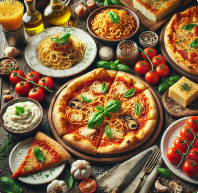 이탈리아 식사 문화의 특징, 이탈리아 대표적인 음식, 식사 예절