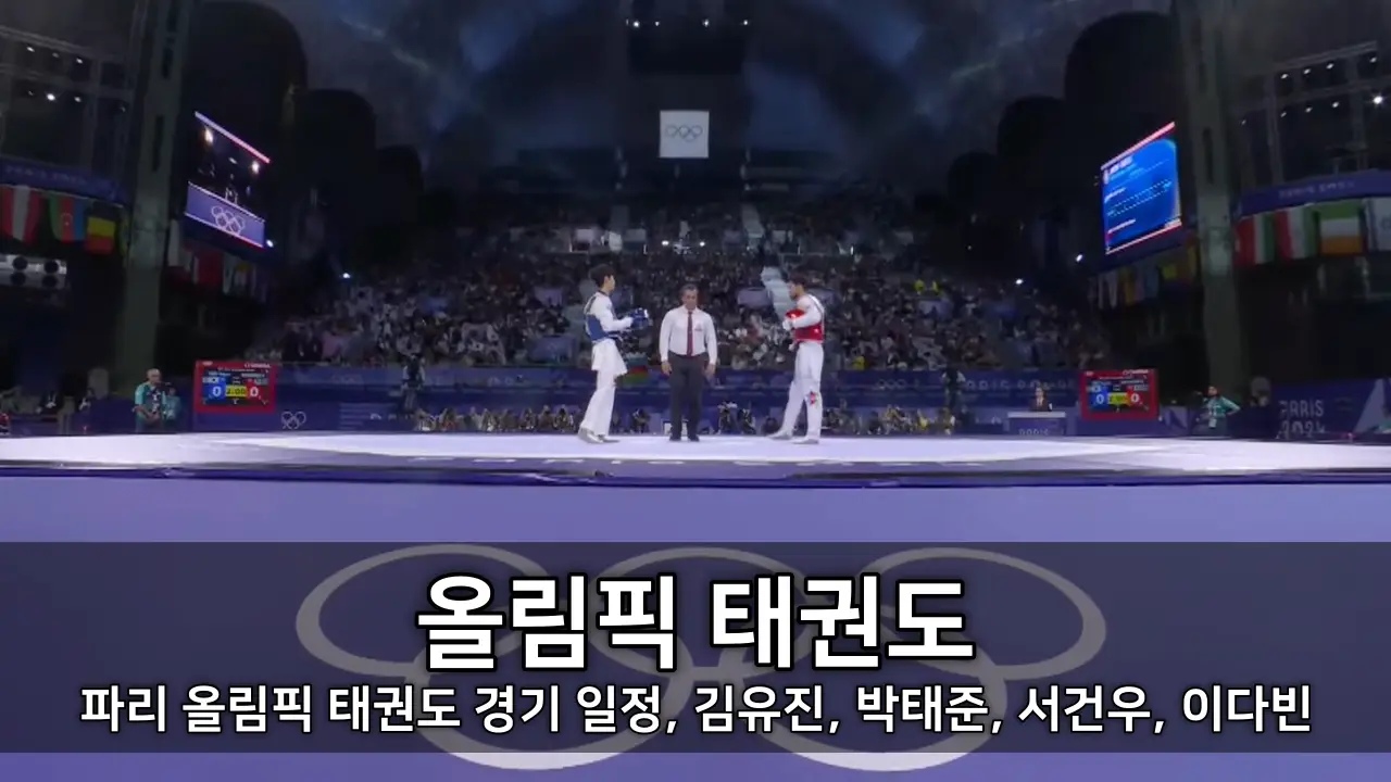 올림픽 태권도 - 2024년 파리 올림픽 태권도 경기 일정, 김유진, 박태준, 서건우, 이다빈