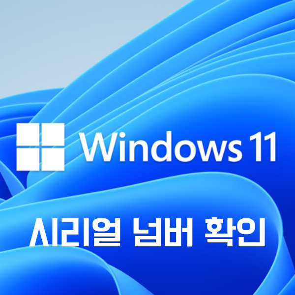 windows11 시리얼넘버 확인하기