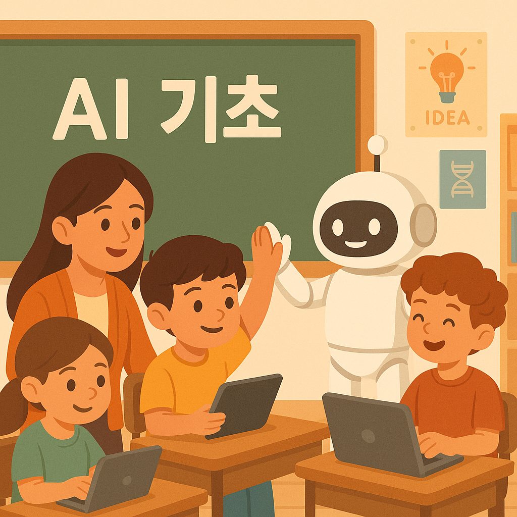 초등부터 시작하는 AI 기초 교육 &ndash; 쉽게 배우는 AI 개념과 체험 사이트