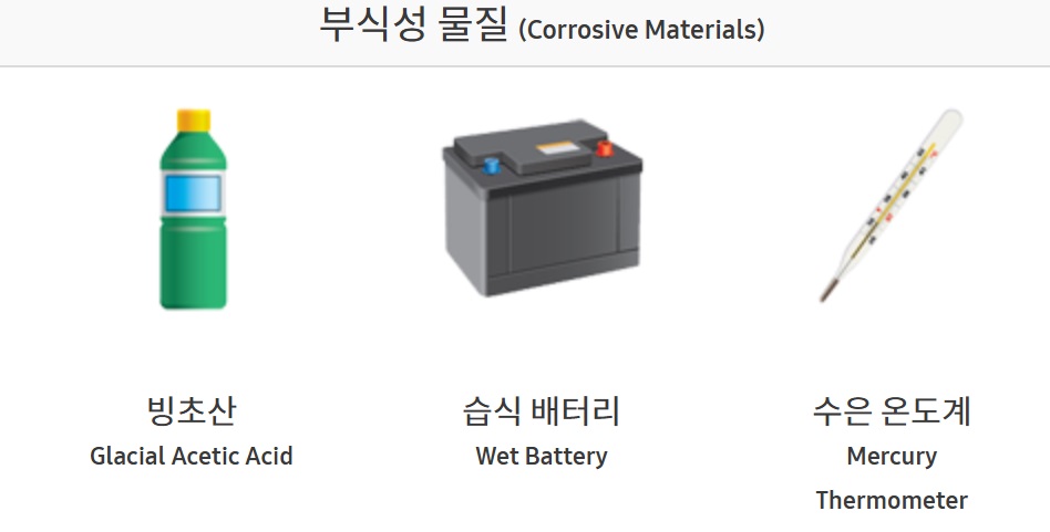 기내반입 금지물품 총정리