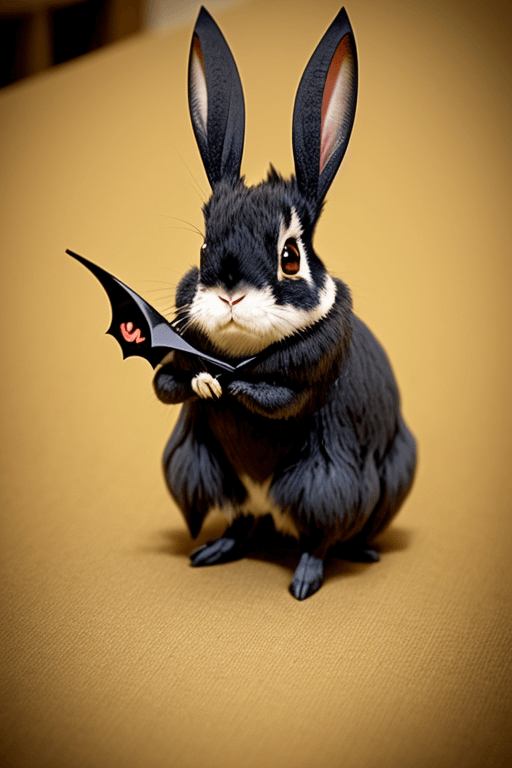Playground AI로 생성한 그림(1) - 배트 토끼
