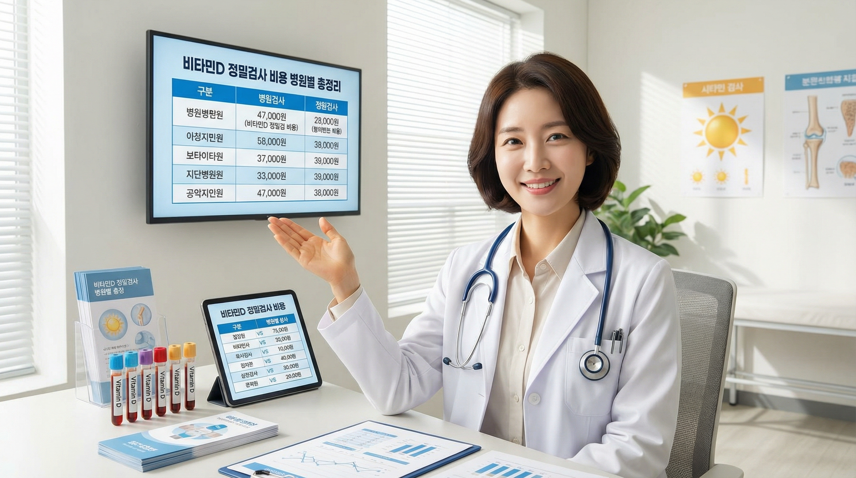 비타민D 정밀검사 비용 병원별 총정리